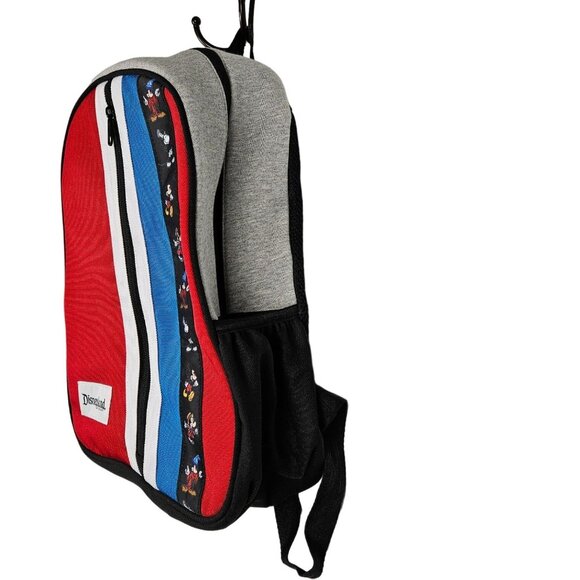 Disneyland Resort Backpack Stripe Multi Packet Mickey Mouse Fantasia Sorcerer - Picture 3 of 9